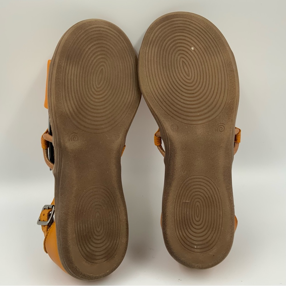 Miz Mooz Mari Yellow Orchid Perforated Slingback Sandal Stylish Women’s Size 38. - Picture 6 of 8
